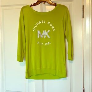 Lime Green Micheal Kors shirt